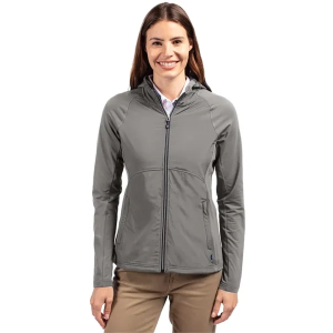 Cutter & Buck Adapt Eco Knit Hybrid Recycled Womens Full ...